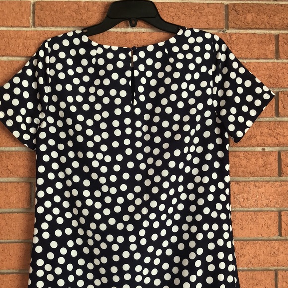 🪡J. CREW FACTORY 🪡POLKADOT CLASSIC SHIFT DRESS🪡 - Picture 7 of 8
